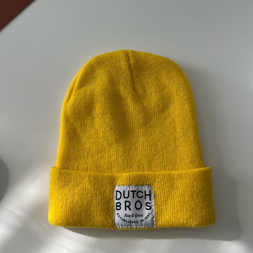 Dutch Bros Yellow Beanie Hat